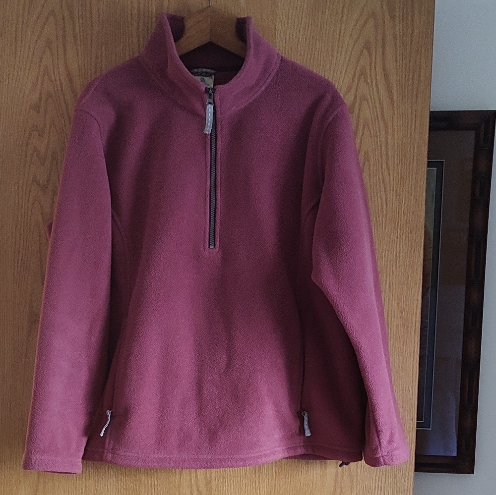 Cabela's Fleece 3/4 Zip Up XL Maroon